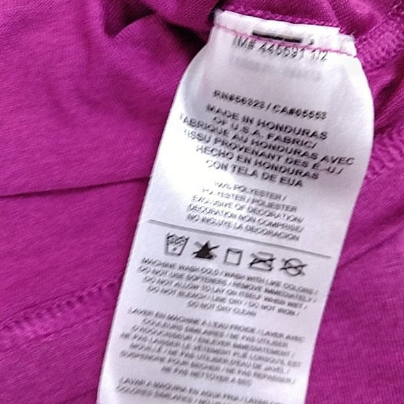 Women's Nike Dri Fit V Neck Shirt Pink XS - Picture 7 of 7